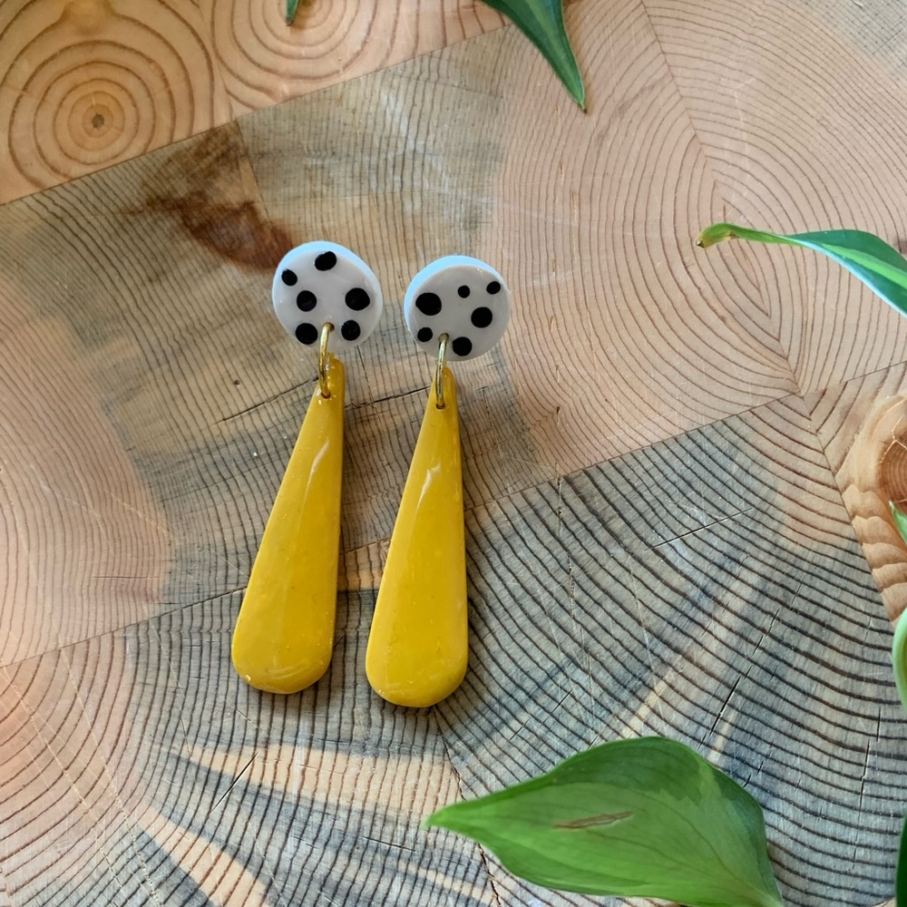Polymer Clay Drop Earrings